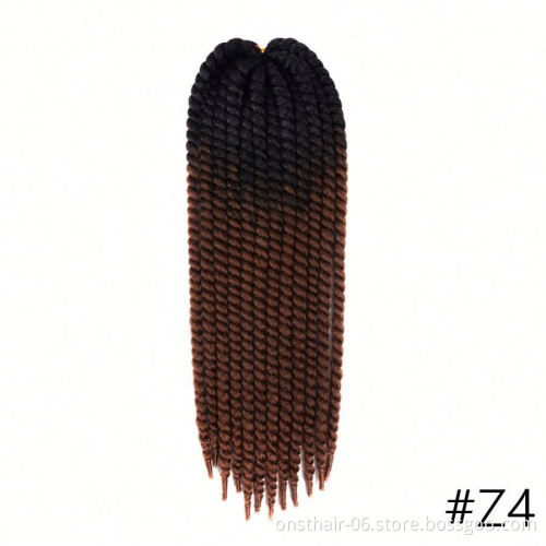 MYZYR Hot Selling  Twist Crochet Braids Synthetic Hair Extension Jumbo Braids 12Roots  Fashion Twist Braids